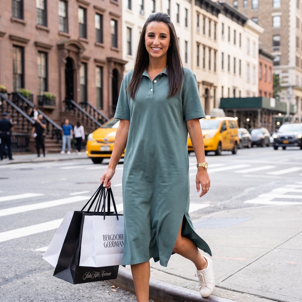 Tuckernuck Sage Green Polo Midi Dress Short Sleeve Knit Y19812T XL